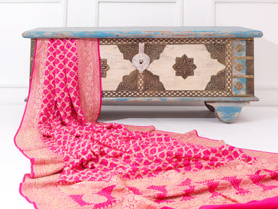Hot Pink Bandhni Dupatta