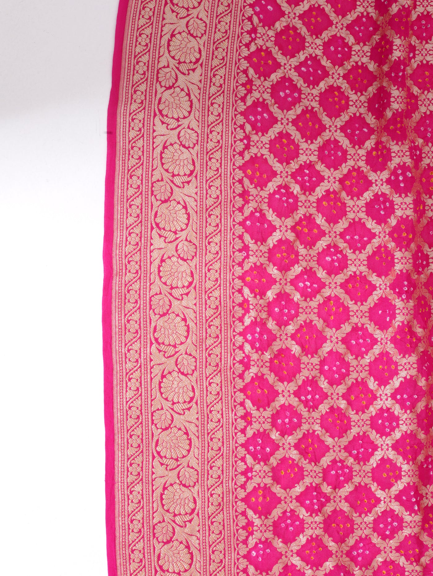Hot Pink Bandhni Dupatta