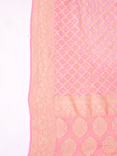 Pink Bandhni Dupatta