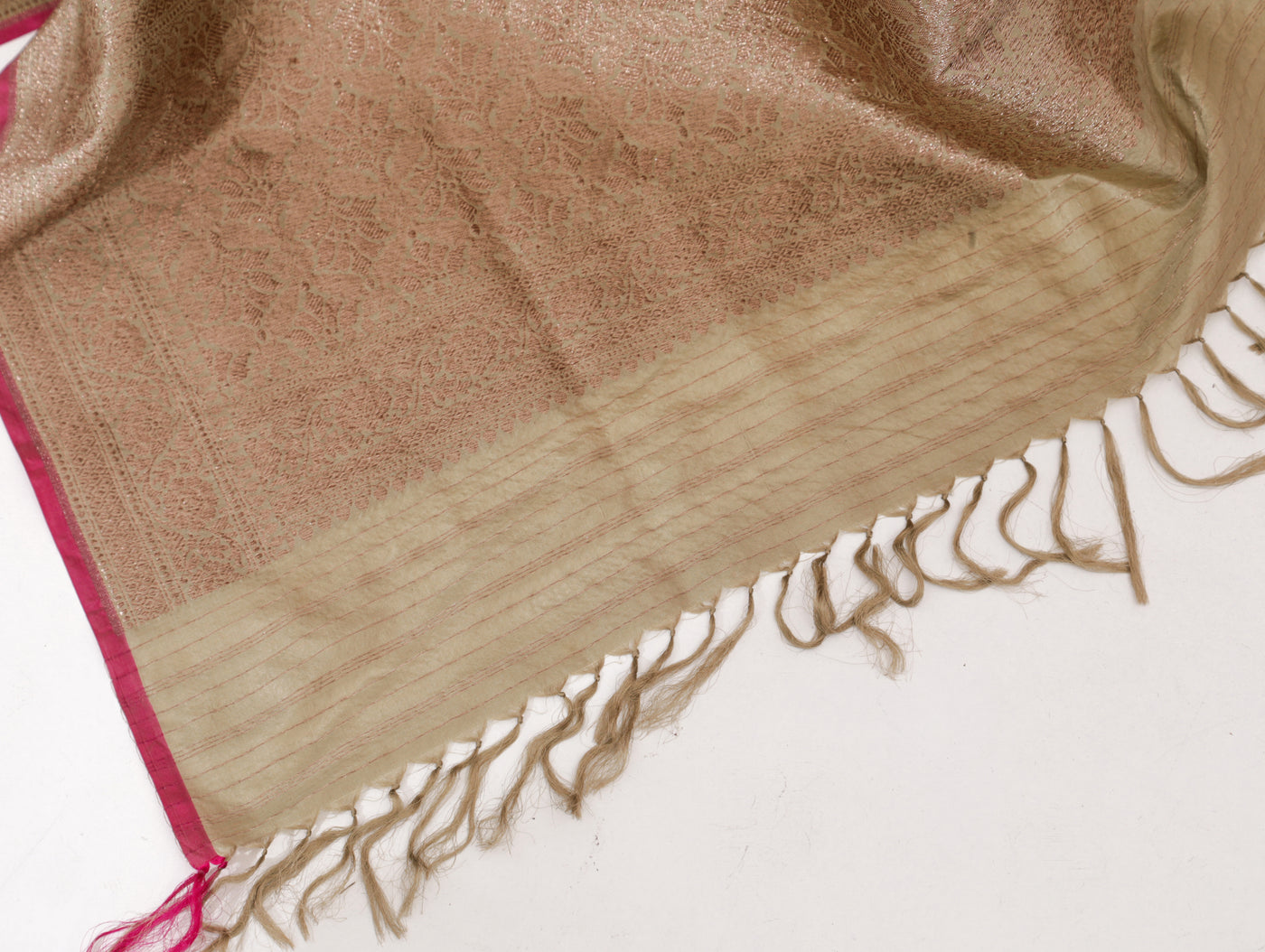 Sage Green Silk Brocade Dupatta