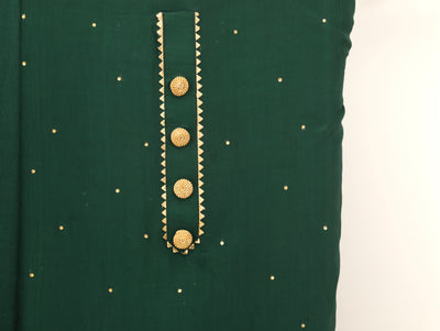 Emrald Green Unstitched Suit Set