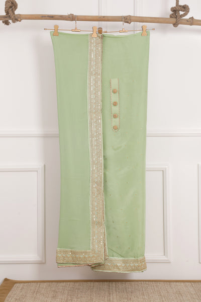 Mint Green Unstitched Suit Set