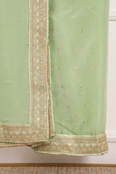 Mint Green Unstitched Suit Set