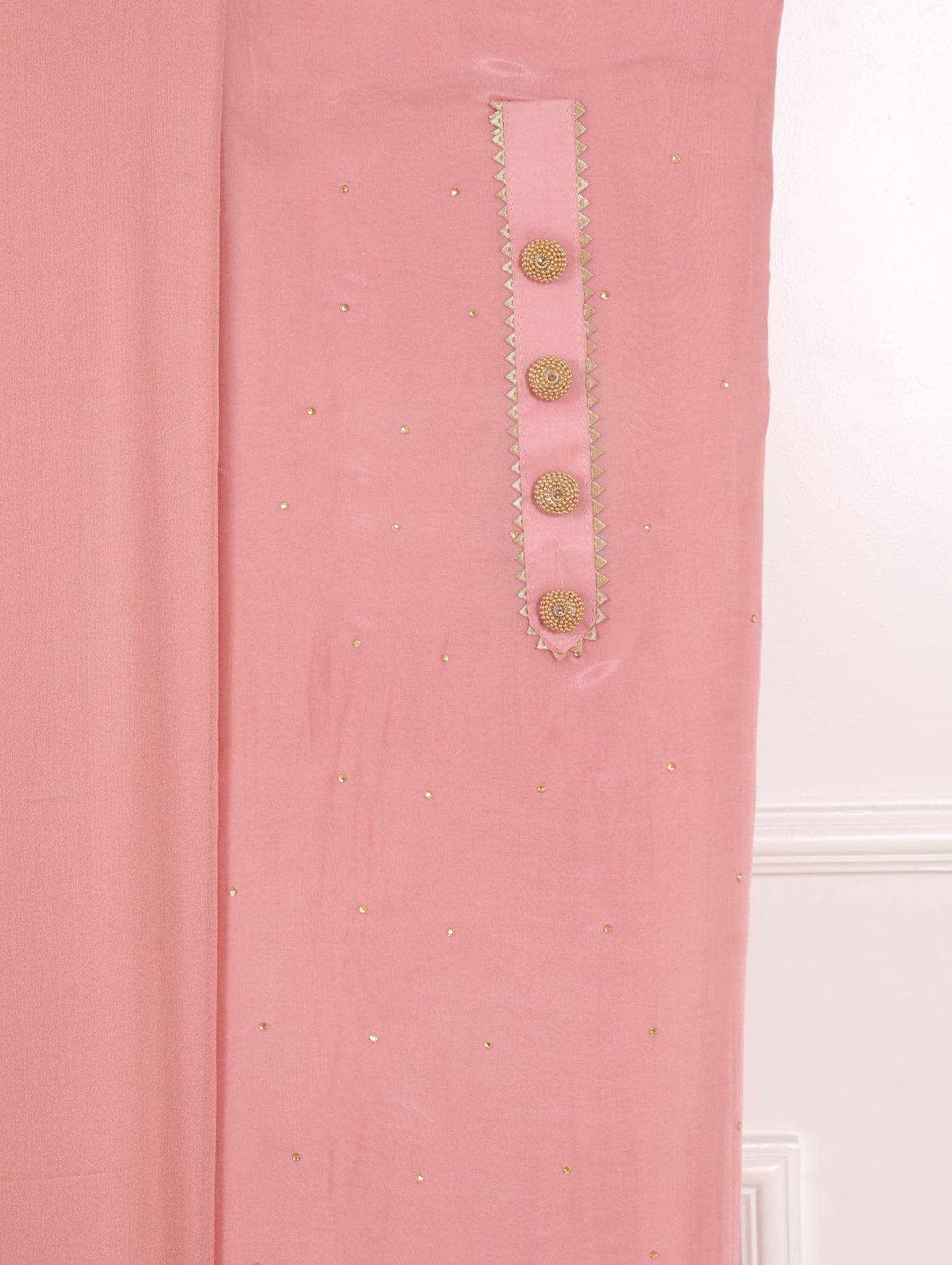 Dusty Rose Unstitched Suit Set