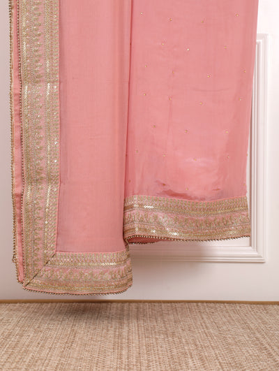 Dusty Rose Unstitched Suit Set
