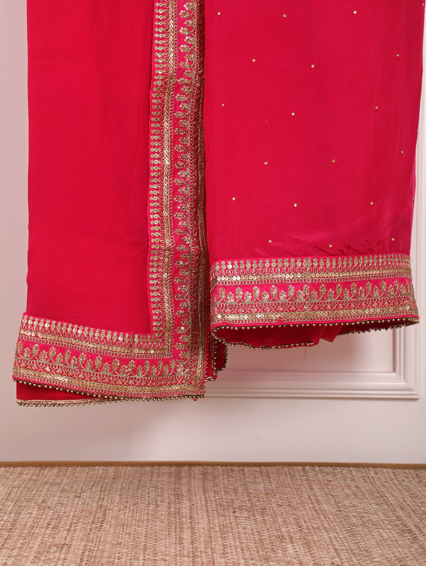 Hot Pink Unstitched Suit Set