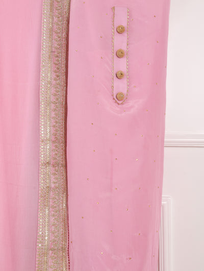 Light Pink Unstitched Suit Set