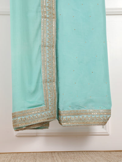 Light Blue Unstitched Suit Set
