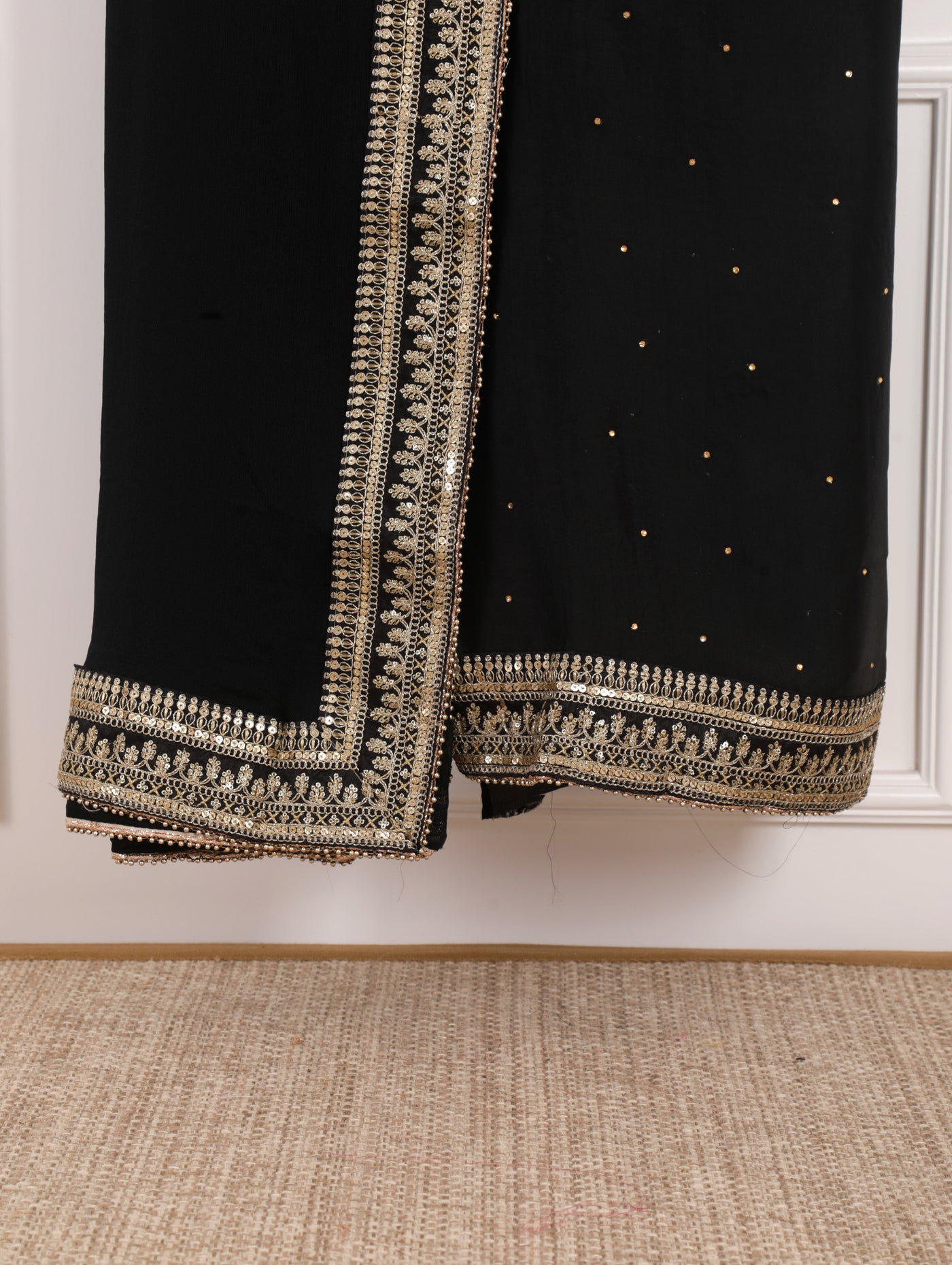 Black Unstitched Suit Set