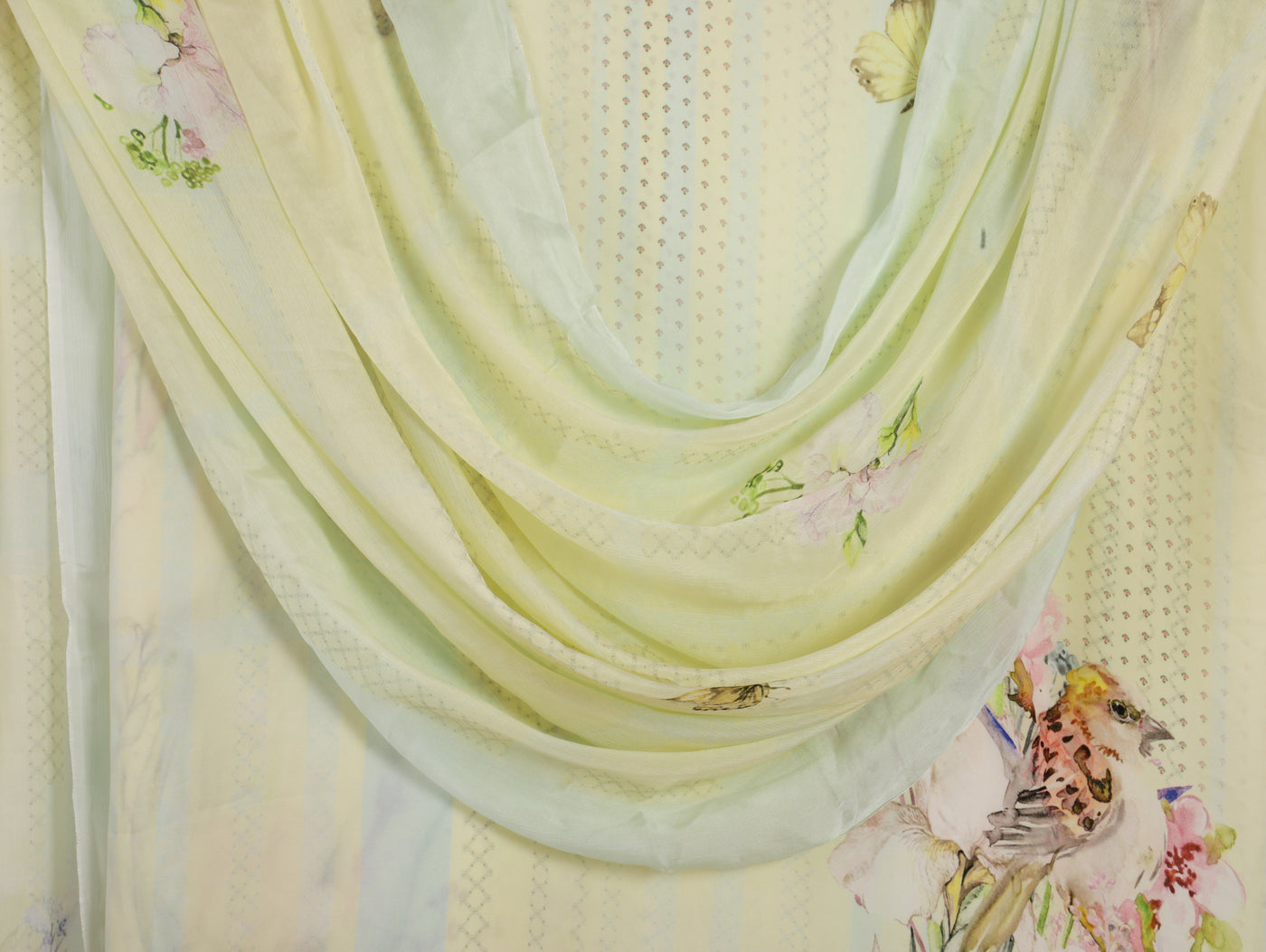 Mint Green Georgette Unstitched Suit Set