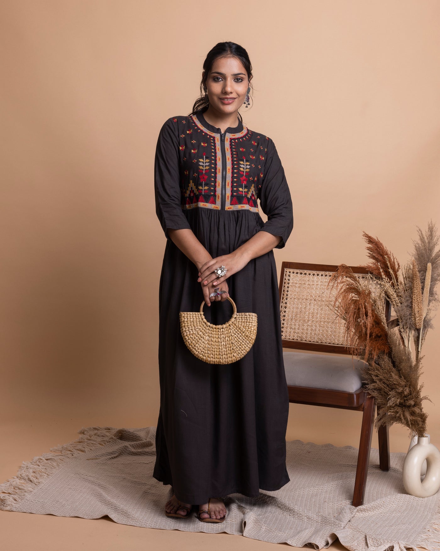 Black Cotton Dress