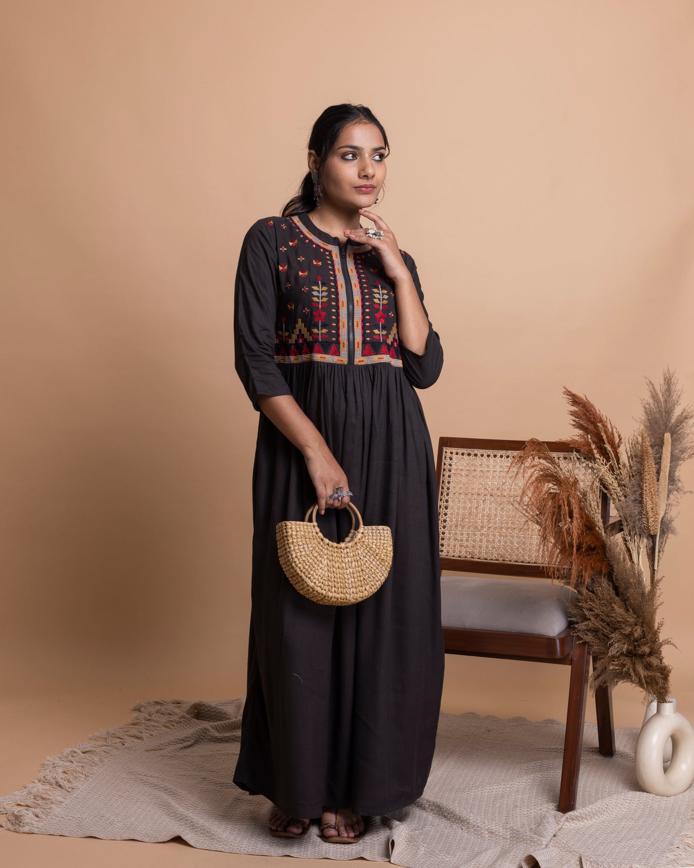 Black Cotton Dress