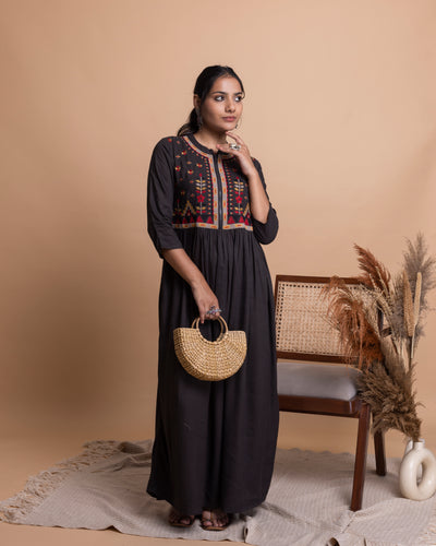 Black Cotton Dress