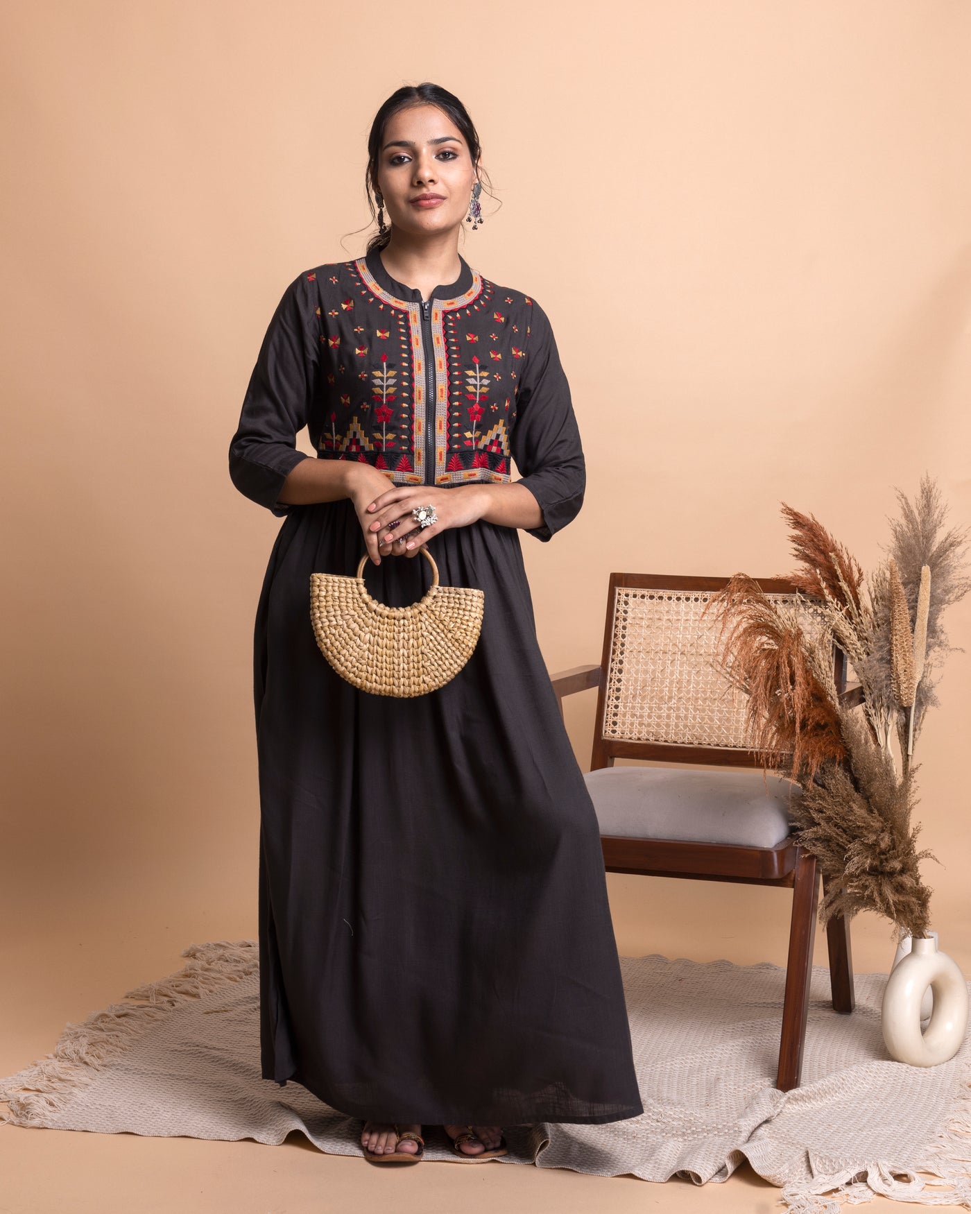 Black Cotton Dress