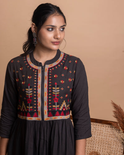Black Cotton Dress
